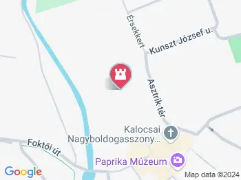 Érsekkert Kalocsa a térképen