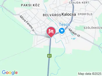 Erzsébet Vendégház Kalocsa a térképen