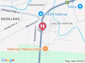 Kalocsai Halászcsárda Kalocsa a térképen