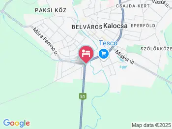 Klub 51 Vigadó Panzió Kalocsa a térképen