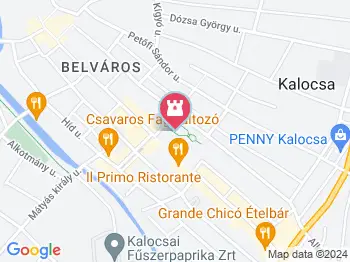 Petőfi Sándor Kalocsa a térképen