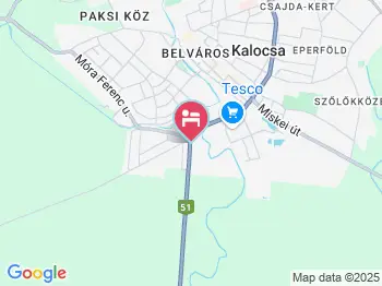 Rózsa Vendégház Kalocsa a térképen