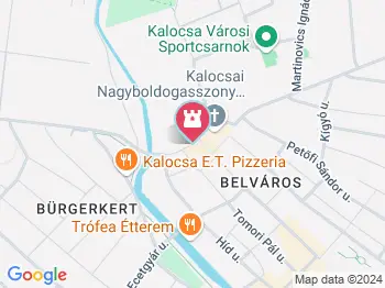 Szent István szobra Kalocsa a térképen