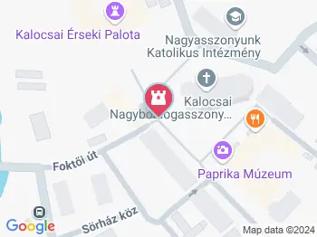 Szentháromság tér Kalocsa a térképen