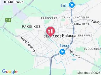 Trófea Étterem Kalocsa a térképen