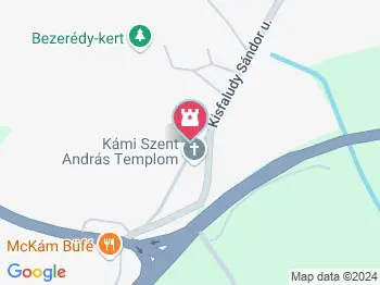 Szent András-templom Kám a térképen