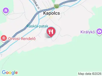 Gyöngy udvar Kapolcs a térképen