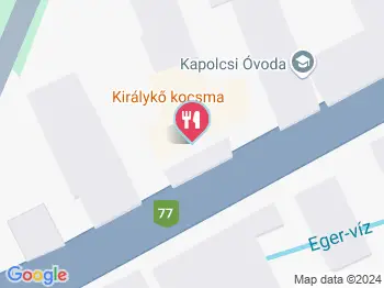 Királykő kocsma Kapolcs a térképen