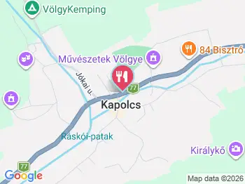 Kuthy Vendéglő Kapolcs a térképen