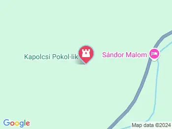 Pokol-lik Kapolcs a térképen