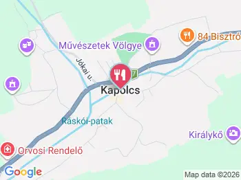 Vándor csárda Kapolcs a térképen