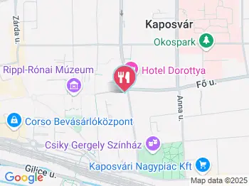 Corso Klub & Étterem Kaposvár a térképen