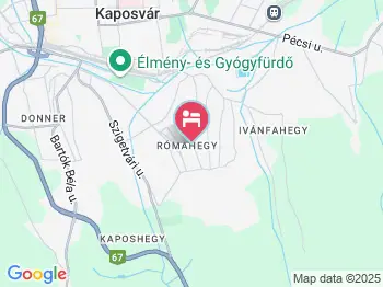 Csalogány Panzió Kaposvár a térképen