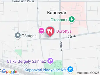 Damas Étterem Kaposvár a térképen