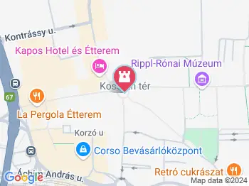 Kossuth-szobor Kaposvár a térképen