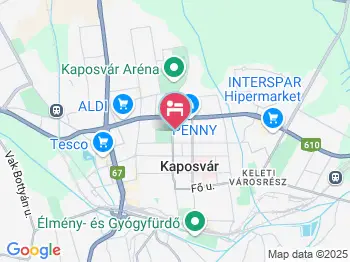 Pécsi Tudományegyetem Egészségtudományi Kar Kaposvári Képzési Központ Kollégiuma Kaposvár a térképen