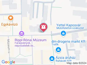 Rippl-Rónai József szamárfogatos szobra Kaposvár a térképen