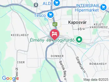 Tenisz Club Panzió Kaposvár a térképen