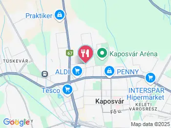 Turul Étterem Kaposvár a térképen