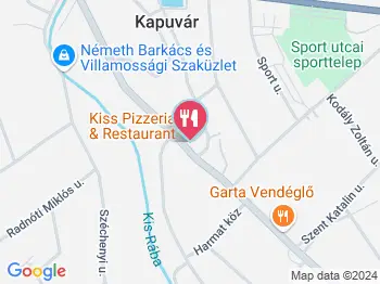 Kiss Pizzeria & Restaurant Kapuvár a térképen