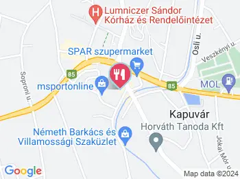 Lipóti Pékség Kapuvár a térképen