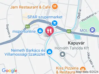 Patkó Kocsma Kapuvár a térképen