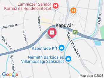 Szent István és Gizella királyné Kapuvár a térképen