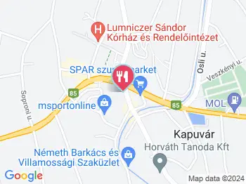 Zalaco Pékség Kapuvár a térképen