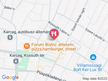 Főnix Ételbár Karcag a térképen