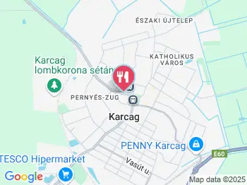 Sárgaház Vendéglő Karcag a térképen