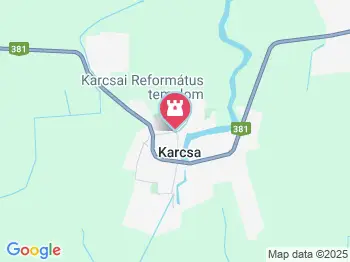 Karcsai Református templom Karcsa a térképen