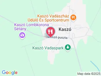 Kaszó Vadászház & Üdülő étterme Kaszó a térképen