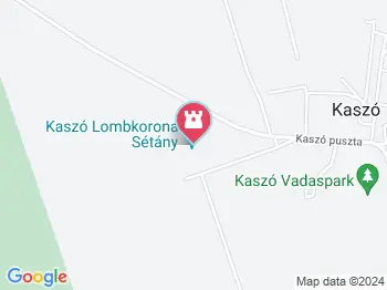 Kaszói Lombkorona Sétány Kaszó a térképen