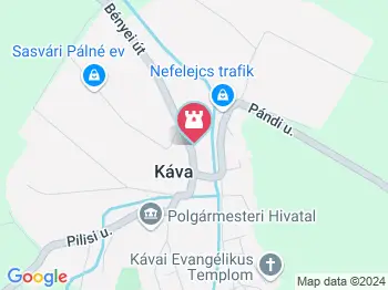 1956-os emlékmű Káva a térképen