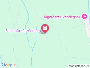 Kazári riolittufák Kazár a térképen