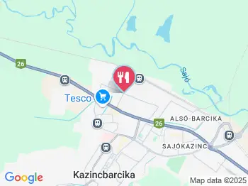 HBH Bajor Sörház, Étterem és Panzió Kazincbarcika a térképen