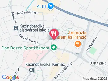 Castello Cukrászda Kazincbarcika a térképen