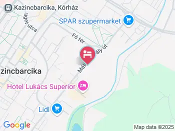 Hotel Lukács Kazincbarcika a térképen