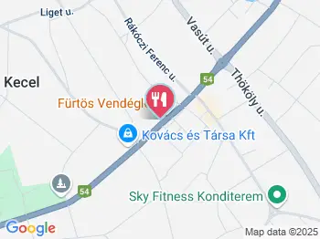 Friss pékség Kecel a térképen