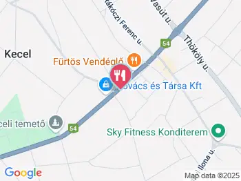 Ízisz kocsma Kecel a térképen