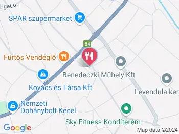 Kókusz Club & Caffee Kecel a térképen