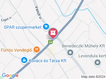 Római istenek kútja Kecel a térképen