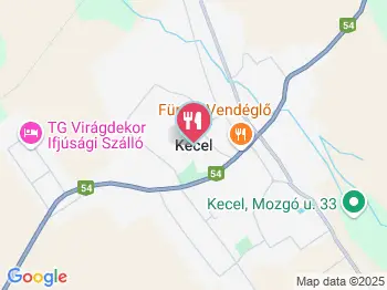 Vadkacsa Csárda Kecel a térképen