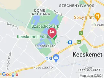 Aqua Hotel Kecskemét a térképen