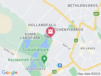 Arborétum kilátó Kecskemét a térképen