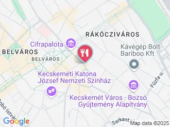 Black Cat Burger Kecskemét a térképen