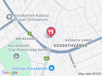 Cukrászda Pékáru Mintabolt Kecskemét a térképen