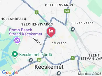 Fábián Panzió Kecskemét a térképen