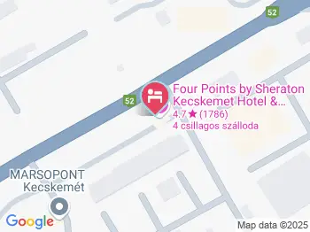 Four Points by Sheraton Kecskemét Hotel & Konferenciaközpont Kecskemét a térképen