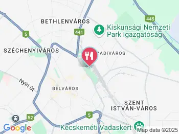 Háry Hotel Étterme Kecskemét a térképen